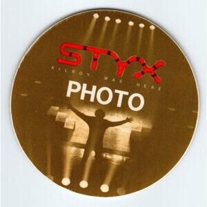 Styx Kilroy Was Here Backstage Pass Original 1984 Rock Concert Mr. Roboto Gold